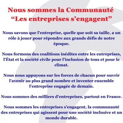 Entreprises s engagent